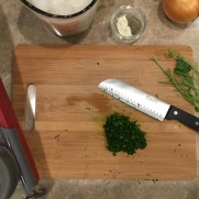 finely chop parsley leaves